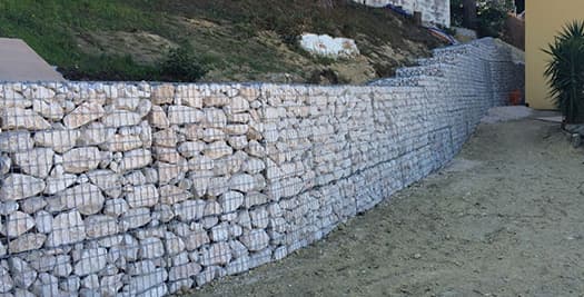 Enrochement et murs en gabions Nice